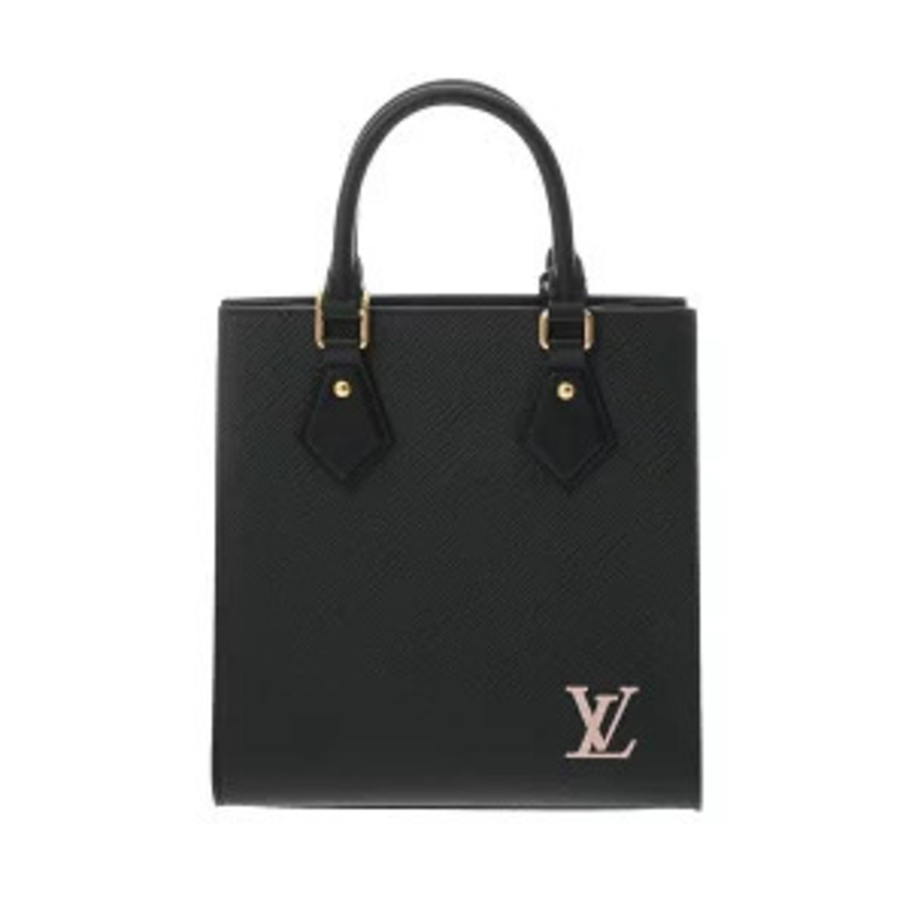 Louis Vuitton Epi Sac Plat Noir Black Leather Tote Bag